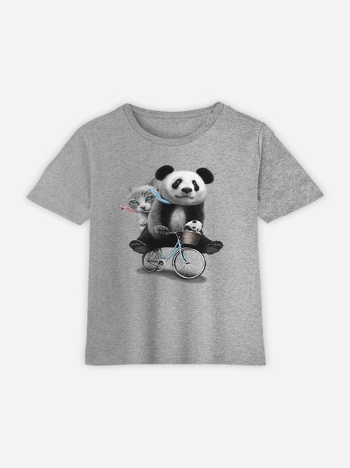 Tshirt Enfant PANDA BICYCLE - Kiabi
