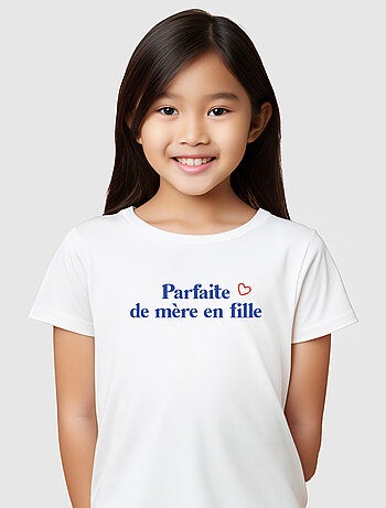 Tshirt Enfant PARFAITE DE MÈRE EN FILLE WAF