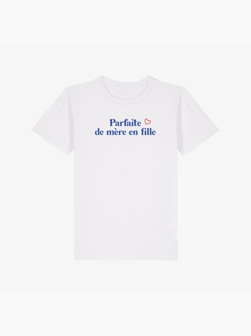 Tshirt Enfant PARFAITE DE MÈRE EN FILLE WAF - Kiabi