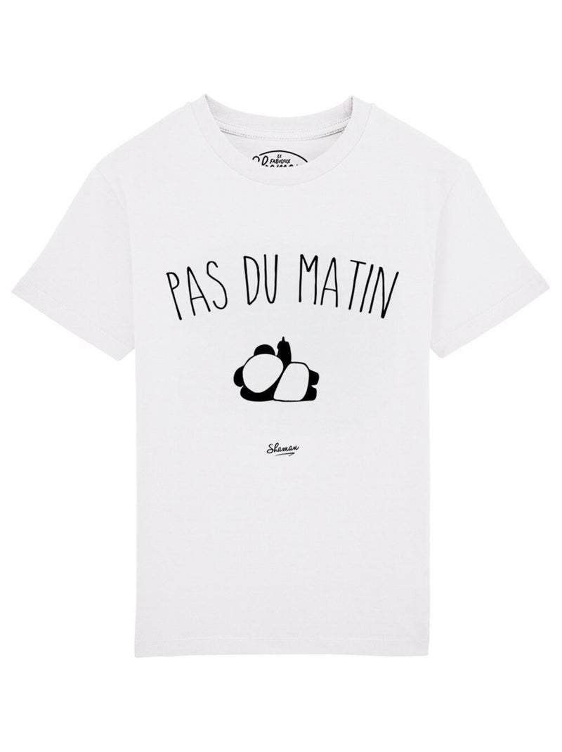 Tshirt Enfant PAS DU MATIN Blanc - Kiabi