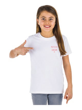 Tshirt Enfant PETITE SŒUR X CŒUR WAF