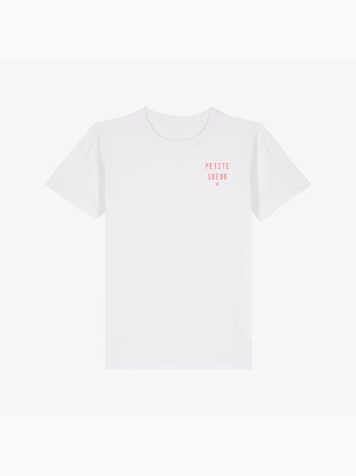 Tshirt Enfant PETITE SŒUR X CŒUR WAF - Kiabi