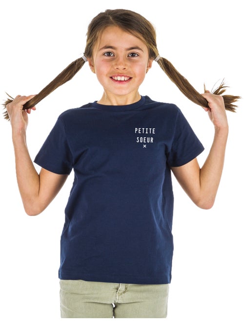 Tshirt Enfant PETITE SŒUR X CŒUR WAF - Kiabi