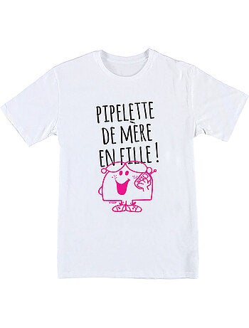 Tshirt Enfant PIPELETTE DE MÈRE EN FILLE