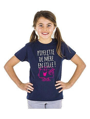 Tshirt Enfant PIPELETTE DE MÈRE EN FILLE