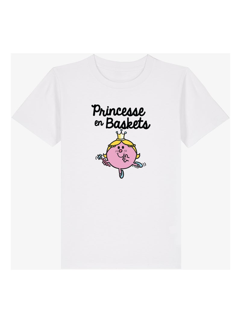 Tshirt Enfant PRINCESSE EN BASKET Blanc - Kiabi