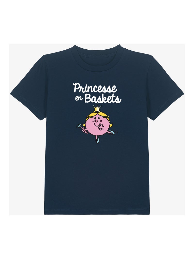 Tshirt Enfant PRINCESSE EN BASKET Bleu marine - Kiabi
