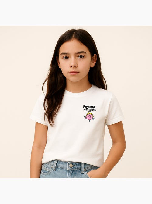Tshirt Enfant PRINCESSE EN BASKET CŒUR - Kiabi