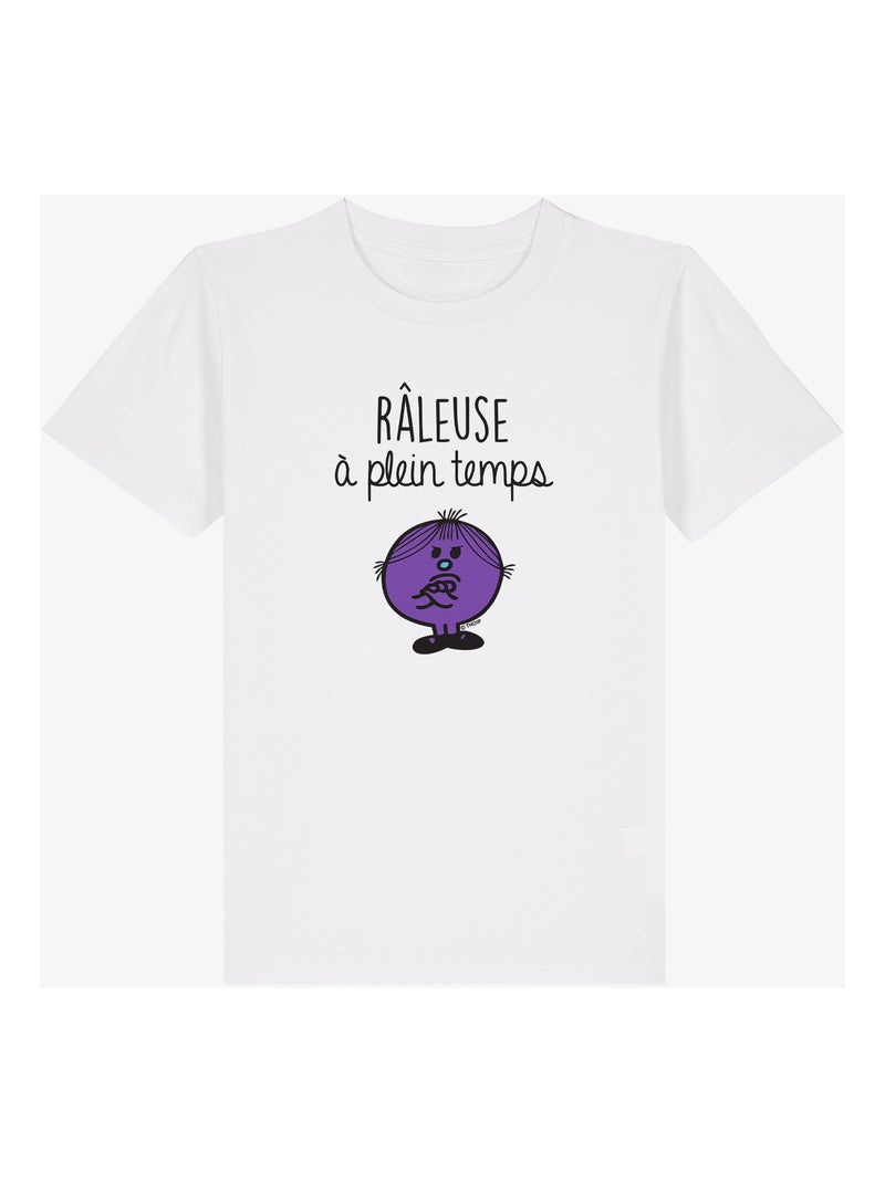 Tshirt Enfant RÂLEUSE À PLEIN TEMPS Blanc - Kiabi