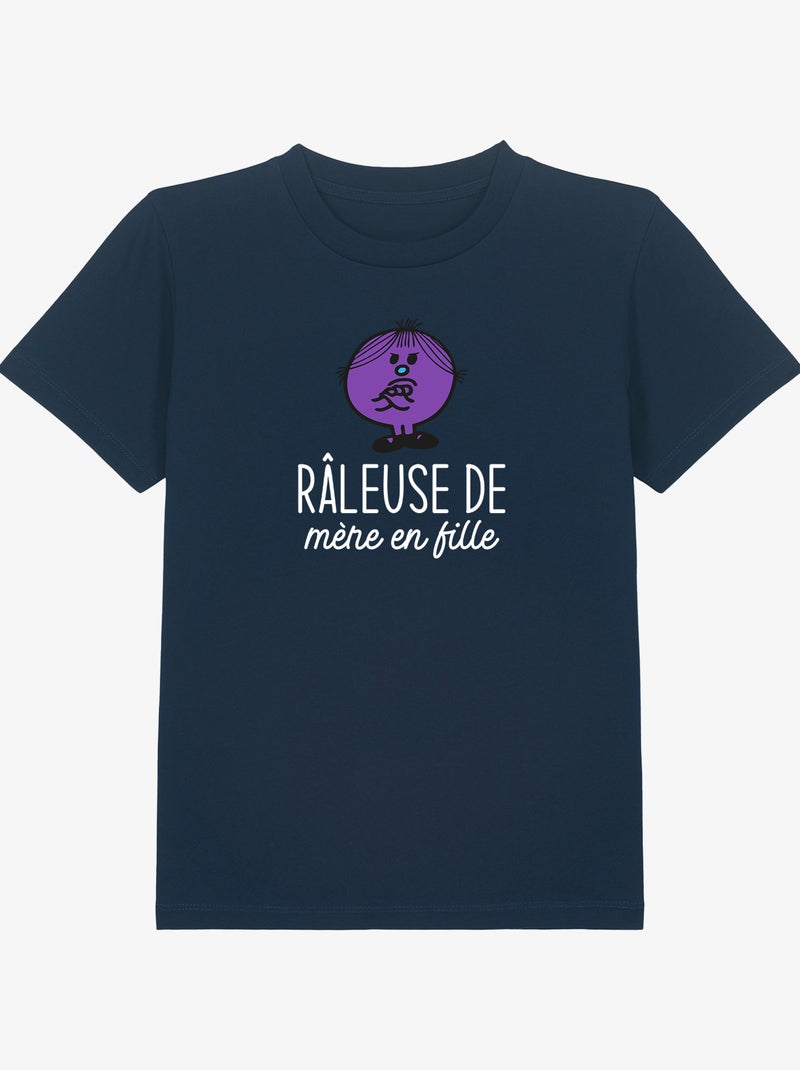 Tshirt Enfant RALEUSE DE MERE EN FILLE Bleu marine - Kiabi