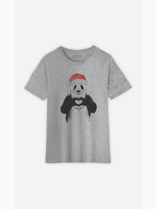 Tshirt Enfant SANTA PANDA - Kiabi