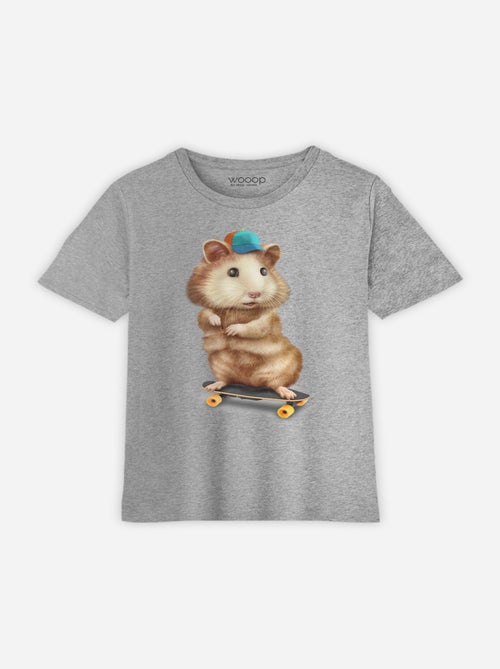 Tshirt Enfant SKATEBOARD HAMSTER - Kiabi