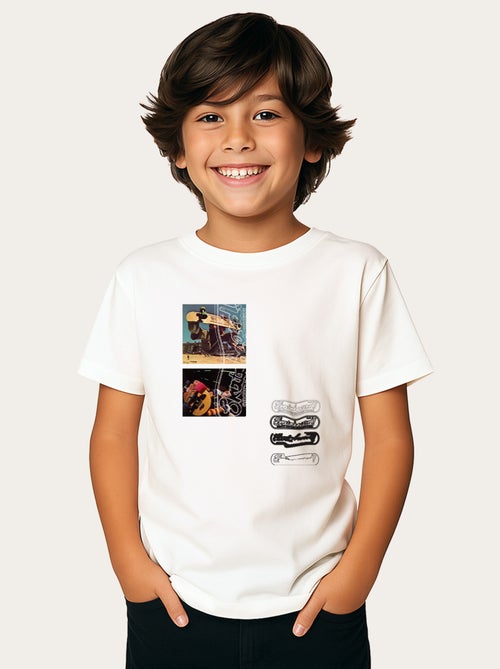 Tshirt Enfant SKATEBOARD! MAGAZINE PHOTO - Kiabi