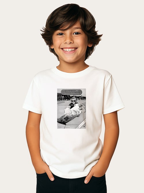 Tshirt Enfant SKATEBOARD! MAGAZINE POWERPLACES - Kiabi