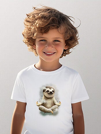 Tshirt Enfant SLOTH MEDITATE