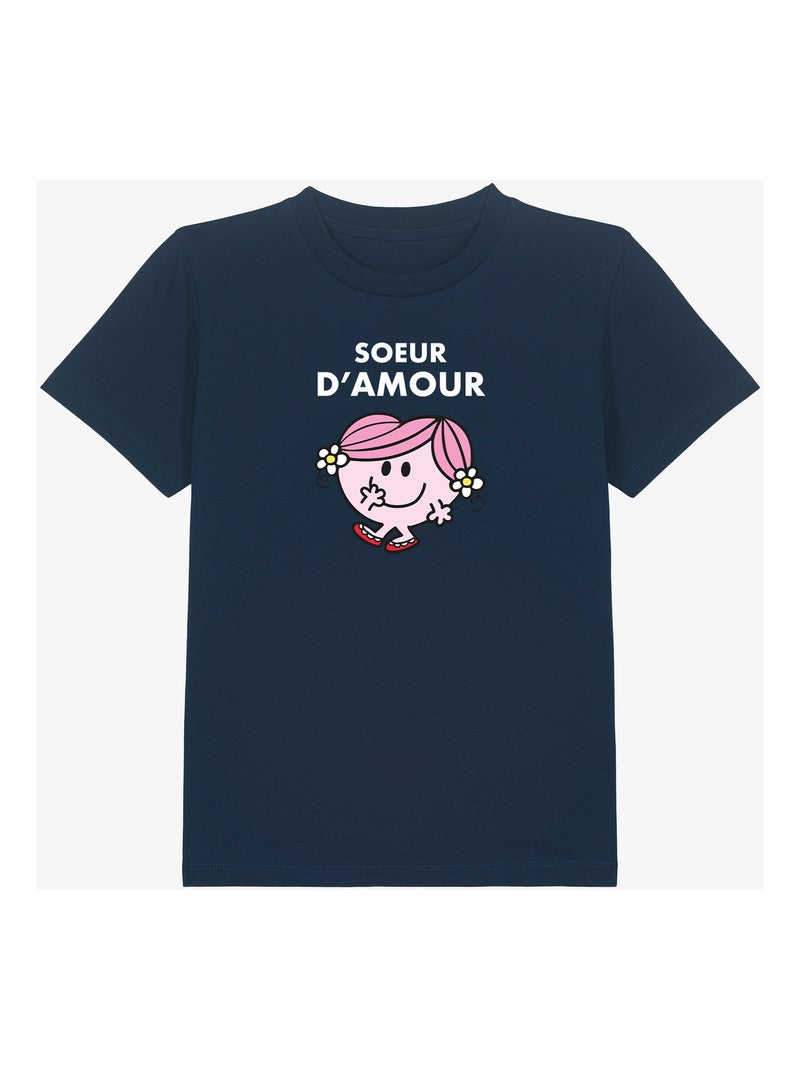Tshirt Enfant SOEUR D AMOUR Bleu marine - Kiabi