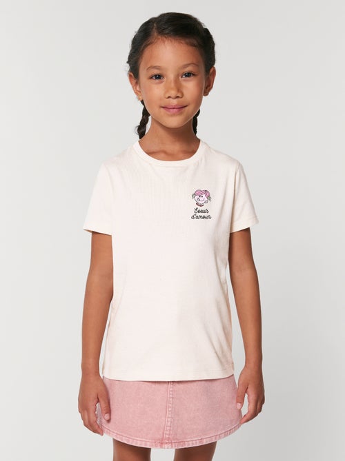 Tshirt Enfant SOEUR D AMOUR COEUR - Kiabi