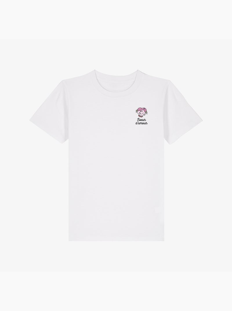 Tshirt Enfant SOEUR D AMOUR COEUR Blanc - Kiabi
