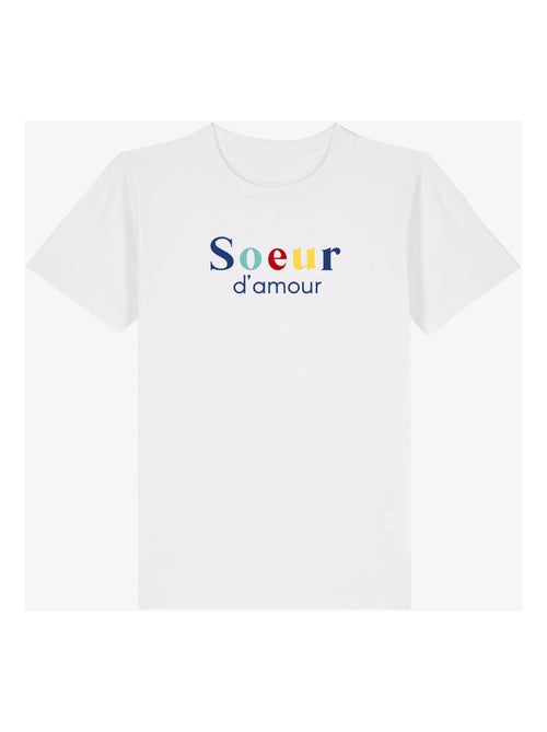 Tshirt Enfant SŒUR D'AMOUR - Kiabi