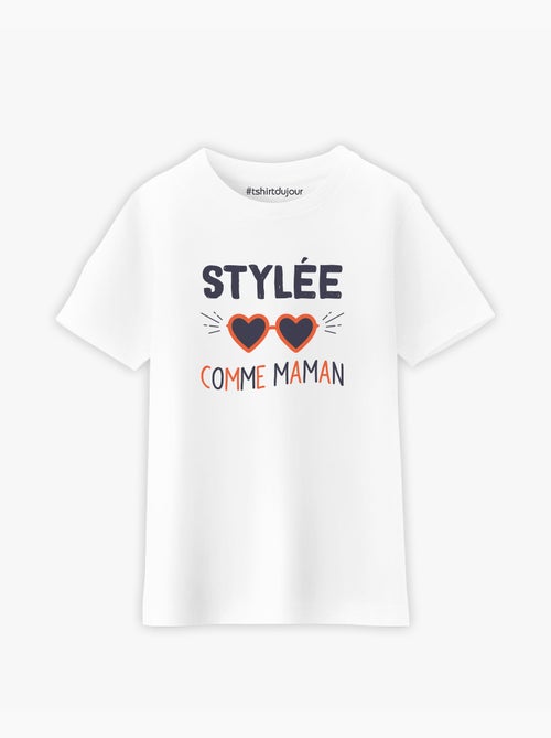 Tshirt Enfant STYLÉE COMME MAMAN - Kiabi