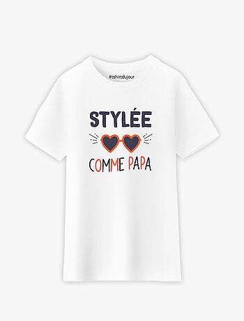 Tshirt Enfant STYLÉE COMME PAPA