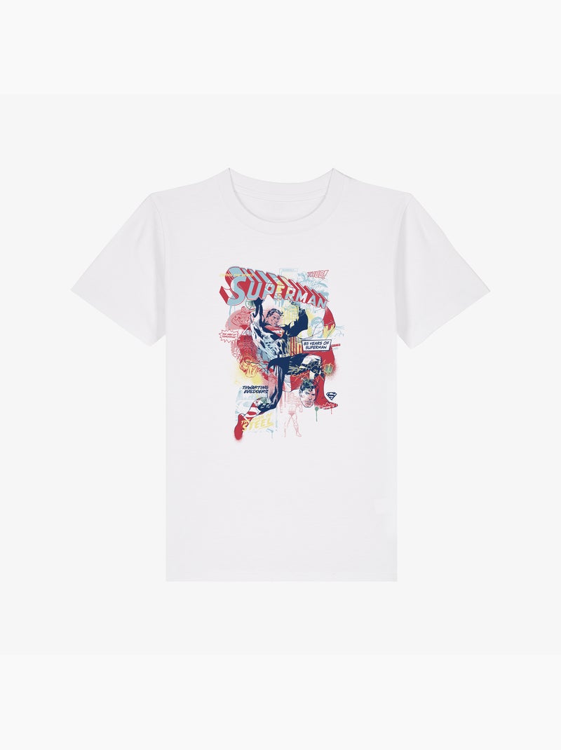 Tshirt Enfant SUPERMAN 2 Blanc - Kiabi