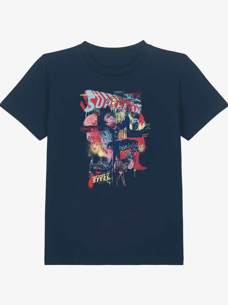 Tshirt Enfant SUPERMAN 2 Bleu marine - Kiabi