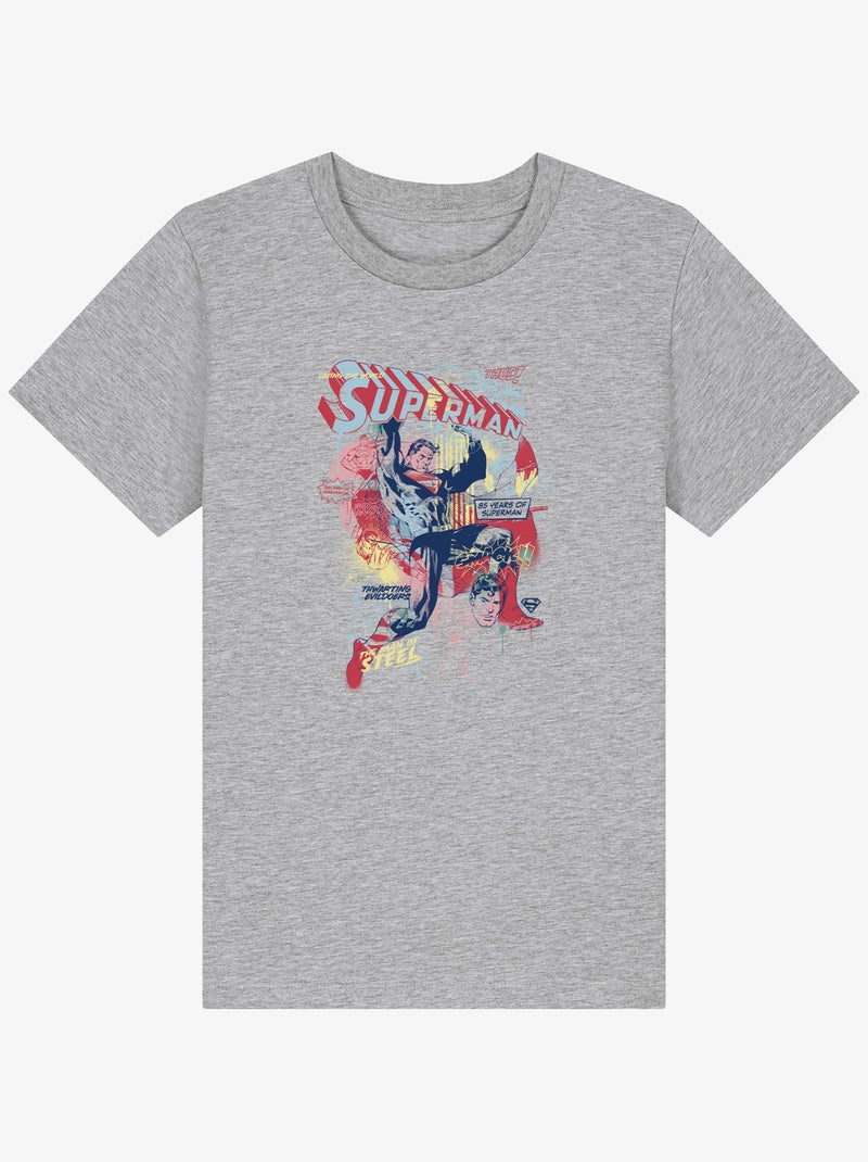 Tshirt Enfant SUPERMAN 2 Gris chiné - Kiabi