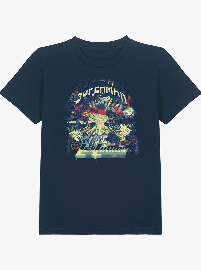 Tshirt Enfant SUPERMAN LEX LUTHOR Bleu marine - Kiabi