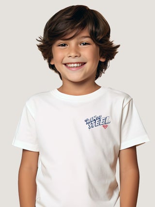 Tshirt Enfant SUPERMAN THE MAN OF STEEL CŒUR