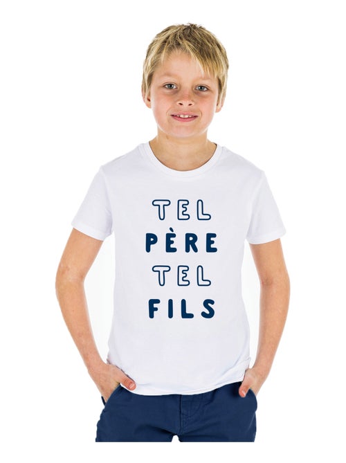 Tshirt Enfant TEL PÈRE TEL FILS 2 MPT - Kiabi