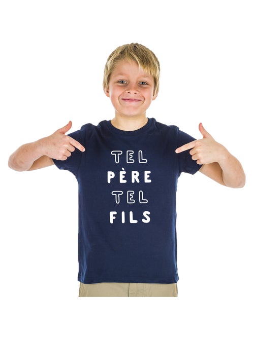 Tshirt Enfant TEL PÈRE TEL FILS 2 MPT - Kiabi
