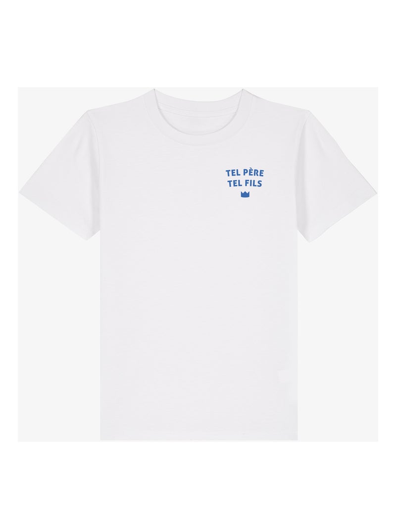 Tshirt Enfant TEL PÈRE TEL FILS CŒUR Blanc - Kiabi