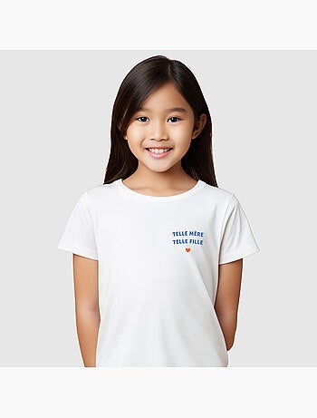Tshirt Enfant TELLE MÈRE TELLE FILLE CŒUR