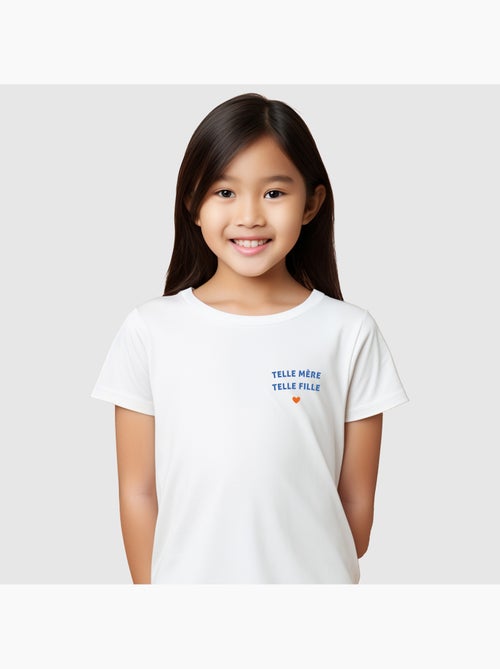 Tshirt Enfant TELLE MÈRE TELLE FILLE CŒUR - Kiabi
