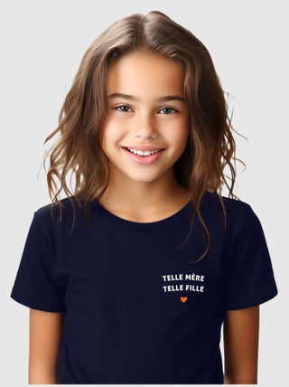 Tshirt Enfant TELLE MÈRE TELLE FILLE CŒUR