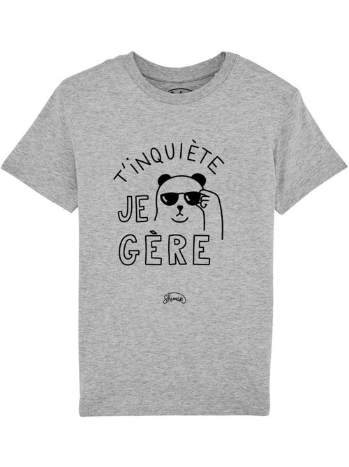 Tshirt Enfant T'INQUIETE JE GERE - Kiabi Tshirt Enfant T'INQUIETE JE GERE - Kiabi