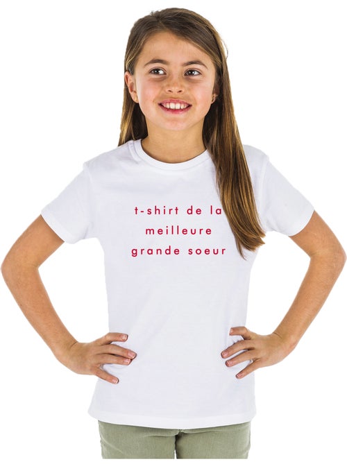 Tshirt Enfant Tshirt Enfant DE LA MEILLEURE GRANDE SŒUR 2 MPT - Kiabi