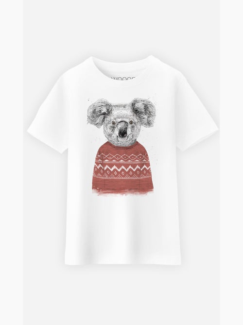 Tshirt Enfant WINTER KOALA RED - Kiabi
