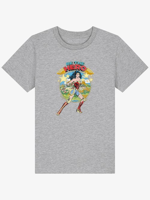 Tshirt Enfant WONDER WOMAN BE THE HERO - Kiabi