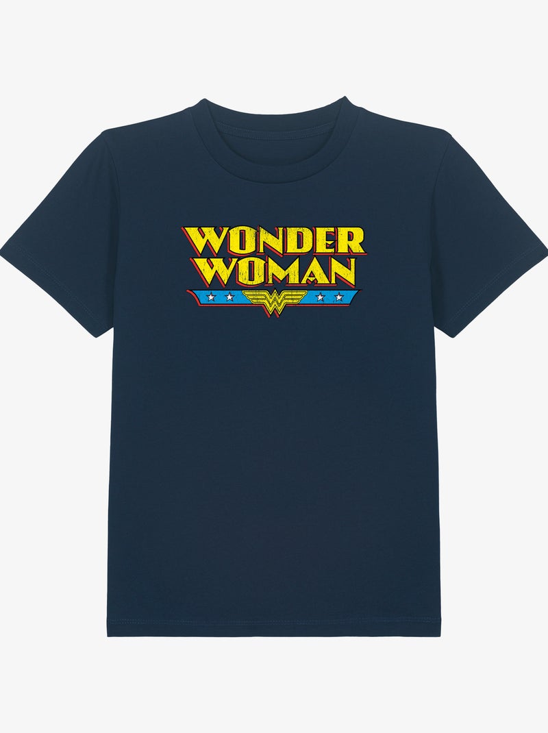 Tshirt Enfant WONDER WOMAN Bleu marine - Kiabi