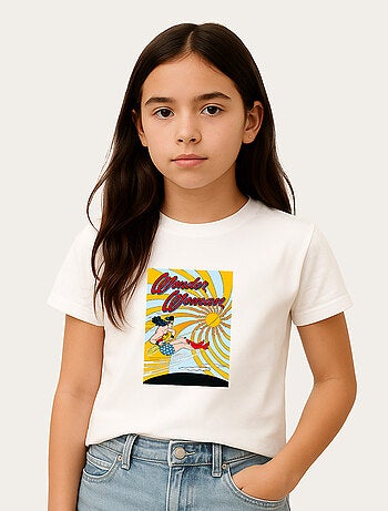 Tshirt Enfant WONDER WOMAN FLYING