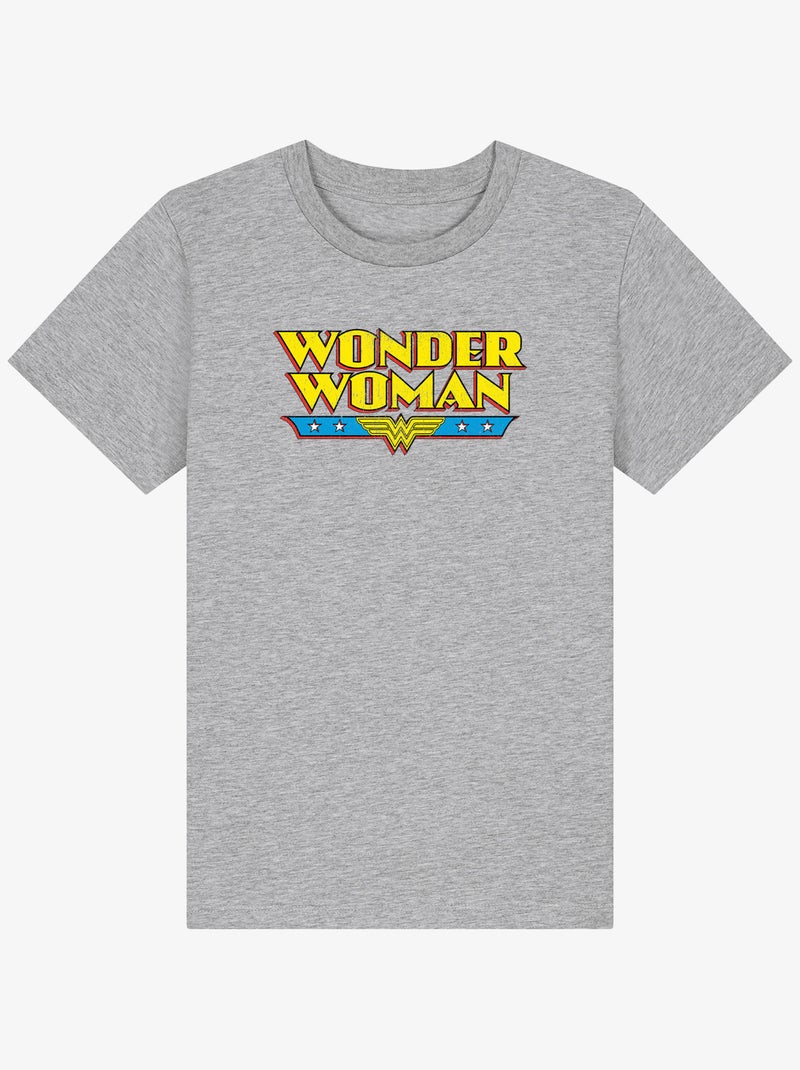 Tshirt Enfant WONDER WOMAN Gris chiné - Kiabi