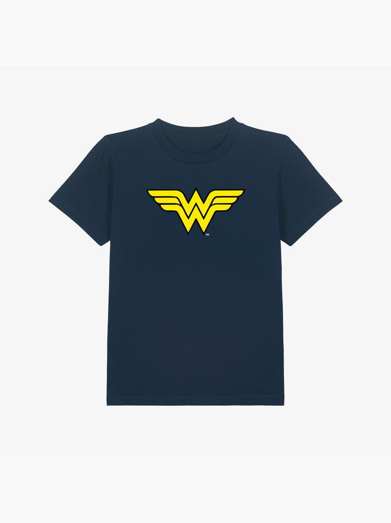 Tshirt Enfant WONDER WOMAN LOGO Bleu marine - Kiabi