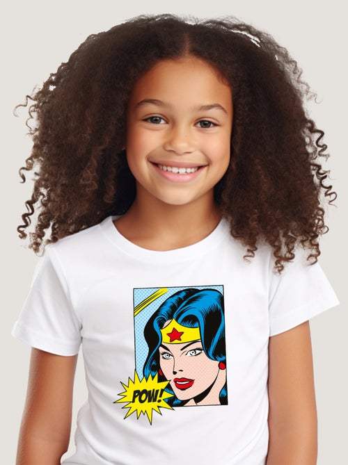 Tshirt Enfant WONDER WOMAN POW - Kiabi