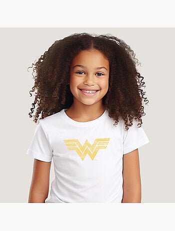 Tshirt Enfant WONDER WOMAN VINTAGE LOGO