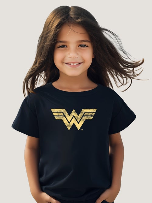 Tshirt Enfant WONDER WOMAN VINTAGE LOGO - Kiabi