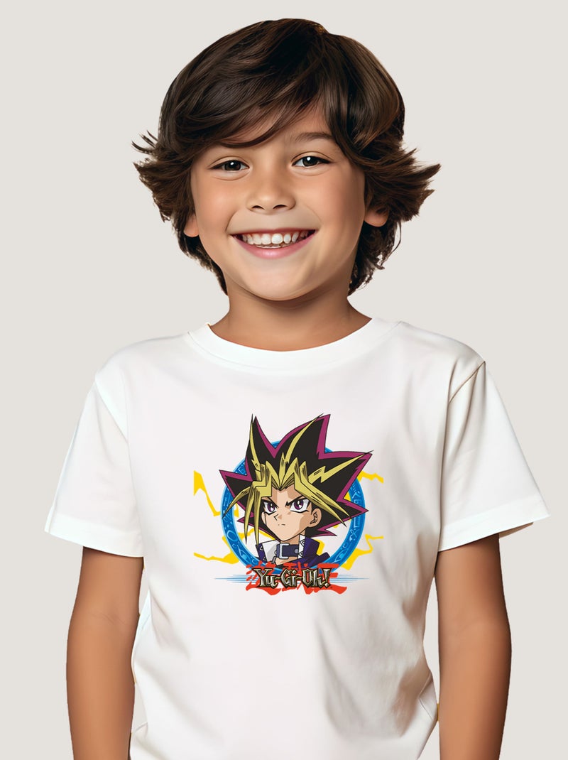 Tshirt Enfant YU GI OH 2 Blanc - Kiabi