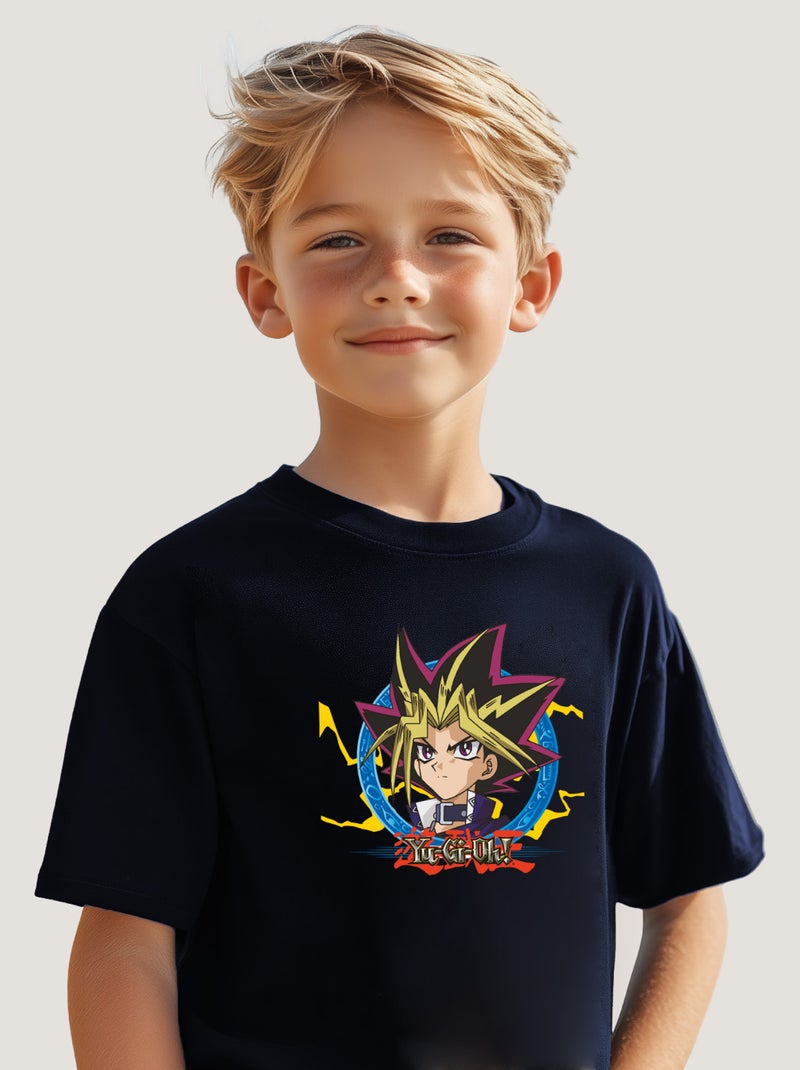 Tshirt Enfant YU GI OH 2 Bleu marine - Kiabi