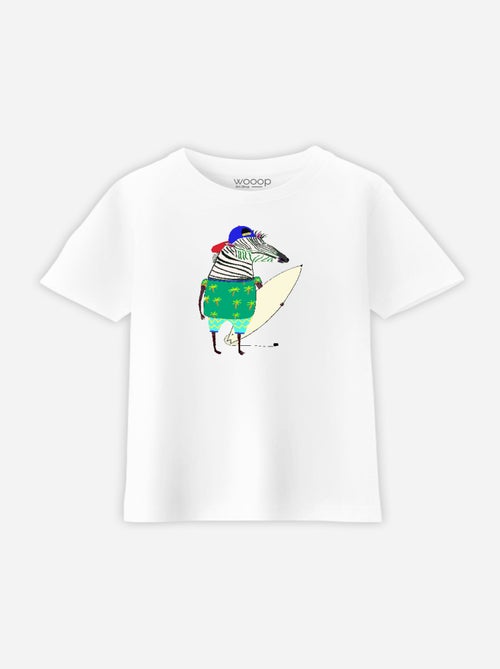 Tshirt Enfant ZEBRA SURFER - Kiabi